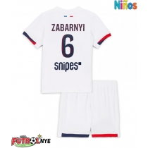 Camiseta Paris Saint-Germain Illia Zabarnyi #6 Visitante Equipación para niños 2025-26 manga corta (+ pantalones cortos)